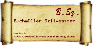 Buchmüller Szilveszter névjegykártya